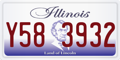 IL license plate Y583932