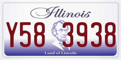 IL license plate Y583938
