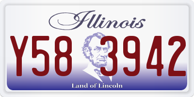 IL license plate Y583942