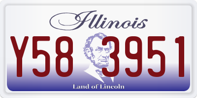 IL license plate Y583951