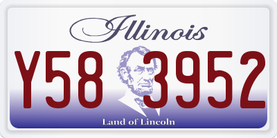 IL license plate Y583952