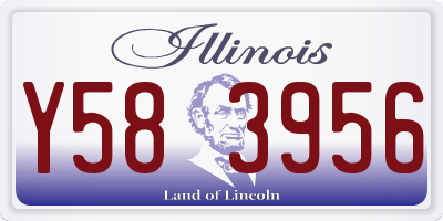 IL license plate Y583956