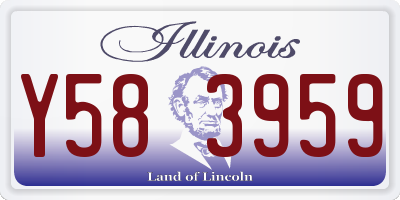 IL license plate Y583959