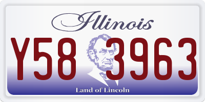 IL license plate Y583963