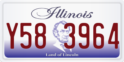 IL license plate Y583964