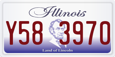 IL license plate Y583970
