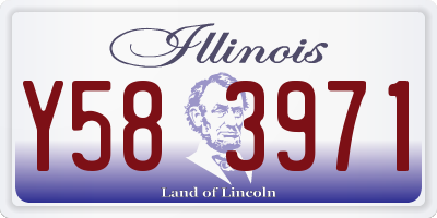 IL license plate Y583971