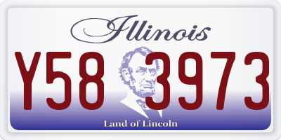 IL license plate Y583973