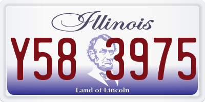 IL license plate Y583975