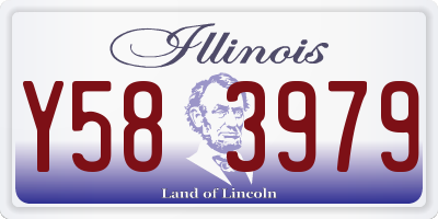 IL license plate Y583979