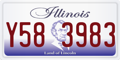 IL license plate Y583983