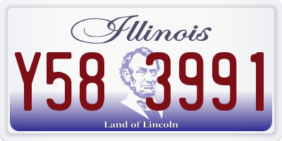 IL license plate Y583991