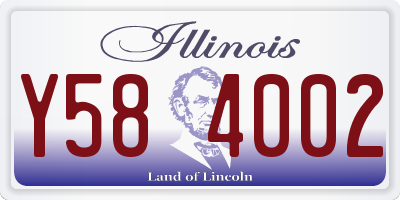 IL license plate Y584002