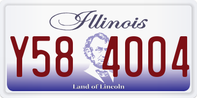 IL license plate Y584004