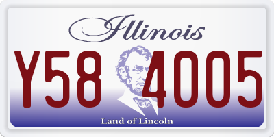 IL license plate Y584005