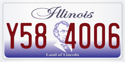 IL license plate Y584006