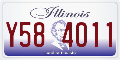 IL license plate Y584011
