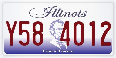 IL license plate Y584012