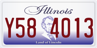 IL license plate Y584013