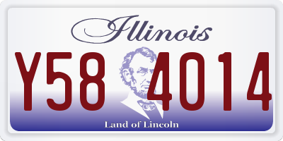IL license plate Y584014