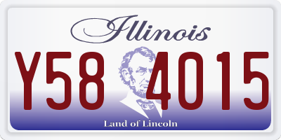 IL license plate Y584015