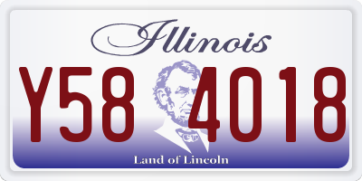 IL license plate Y584018