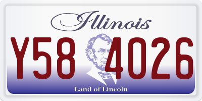 IL license plate Y584026