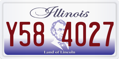 IL license plate Y584027