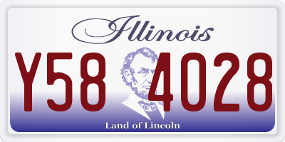 IL license plate Y584028
