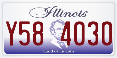 IL license plate Y584030