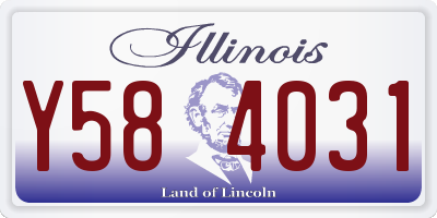 IL license plate Y584031