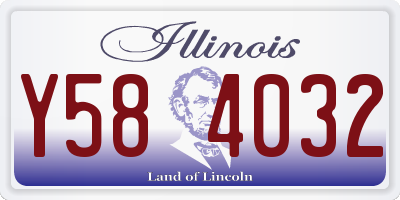 IL license plate Y584032