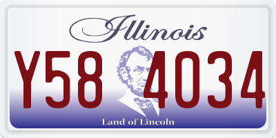 IL license plate Y584034