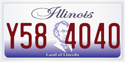 IL license plate Y584040