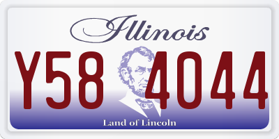IL license plate Y584044