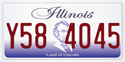 IL license plate Y584045