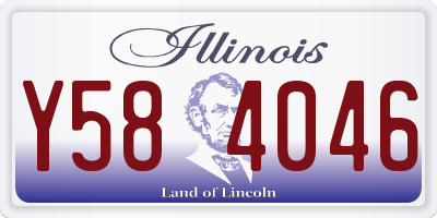 IL license plate Y584046