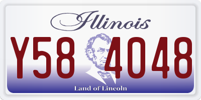 IL license plate Y584048