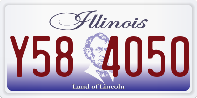 IL license plate Y584050