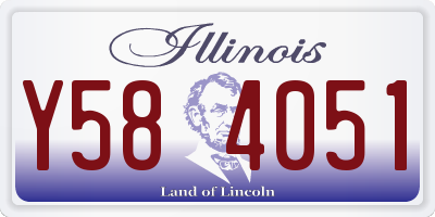 IL license plate Y584051