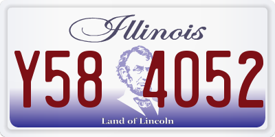 IL license plate Y584052