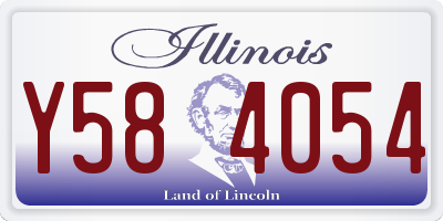 IL license plate Y584054