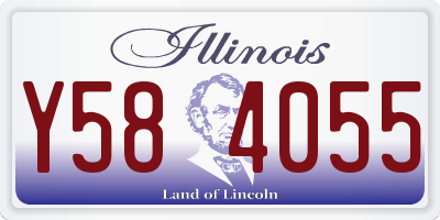 IL license plate Y584055