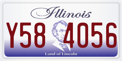 IL license plate Y584056