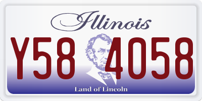 IL license plate Y584058