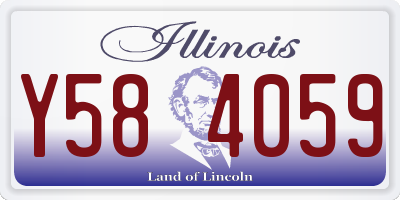 IL license plate Y584059