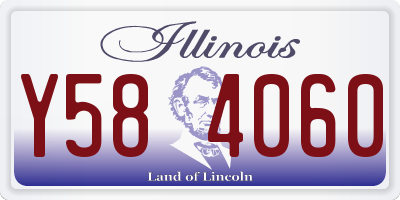 IL license plate Y584060