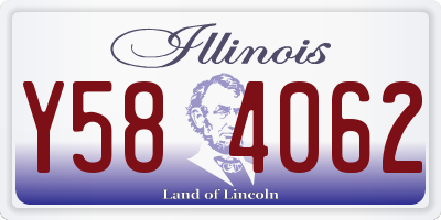 IL license plate Y584062