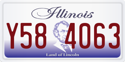 IL license plate Y584063
