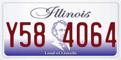 IL license plate Y584064